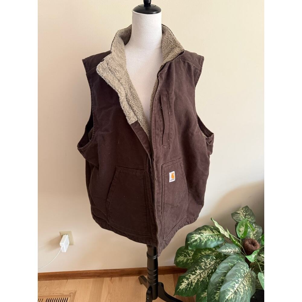 Carhartt Loose Fit Brown Vest - Picture 6 of 7